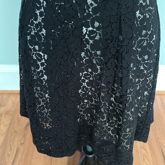 Talbots lined black lace skirt 2p - Picture 5 of 6